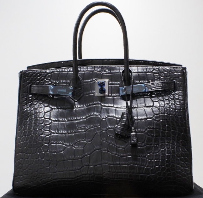 (image for) LIKE NEW LIMITED EDITION SO BLACK CROCO 35CM HERMES BIRKIN BAG